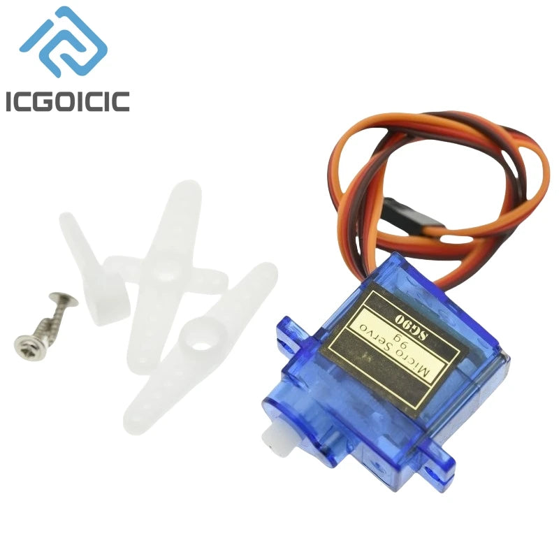 1PCS SG90 9G Micro Servo Servo Motor for RC Planes Robot Arm 180°/360° Fixed-Wing Servo Motor Control for Airplane Helicopter