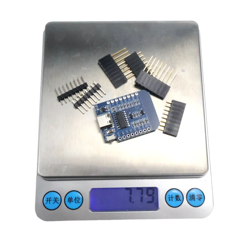 Durable Type WeMos D1 Mini Development Board ESP8266 WiFi Module with TYPE-C Port ESP-12F CH340G Compatible with Arduino