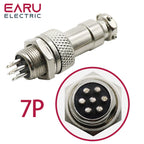 GX12 GX16 GX20 Aviation Connector Plug Socket Circular Connector 2 3 4 5 6 7 8 9 10 12 Pin 12/16/19mm Cable Wire Male Female