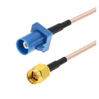15CM 20CM 0.3M~7M Fakra C Male Plug to SMA Male GPS Antenna Fakra Extension Cable RG316 Pigtail Jumper for VW Seat Benz Ford