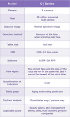 New 3D Facial Skin Analyzer Machine 15.6 inch Skin Analyzer Facial Machine 8 Light Spectrum Skin Analysis Scanner