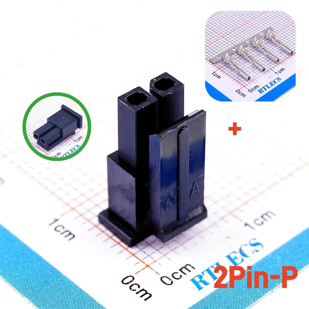 10 100 Sets Micro-Fit 3.0 MM Connector Single Row Male Housing Plug 1x2  2 Pin 3 4 5 6 7 8 9 10 Pin /Matching Female Terminal