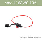 5/10PCS Waterproof Fuse Holder 32V Mini Small Medium Auto 18/1614/12/10AWG and Car Blade Fuse 5A 10A 15A 20A 30A