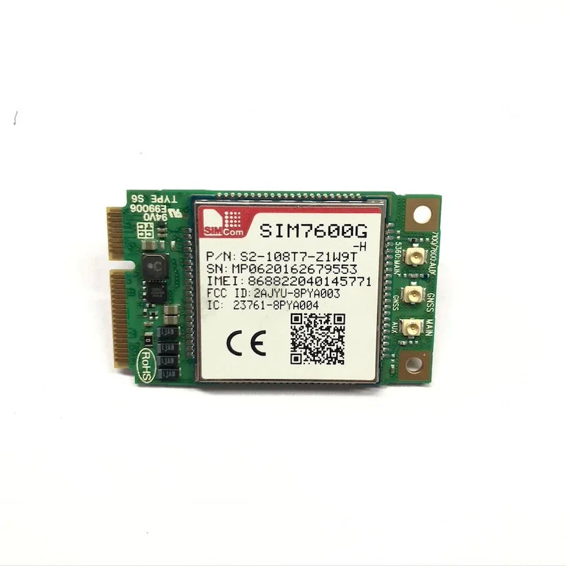 SIMCOM SIM7600 SIM7600G-H PCIE SIM7600G-H R2 MINI PCIE 4G LTE CAT4 Module Global band Support GNSS Compatible with EG25-G ﻿