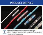 50/100/200Pcs Waterproof Solder Seal Heat Connector Shrink Butt Connectors Lug Terminals Electrical Wire Car Insulated Terminal