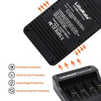 LiitoKala LII-500 Smart Universal LCD Battery Charger for Li-ion Ni Mh AA AAA 10440 14500 16340 17335 17500 18490 17670 18650