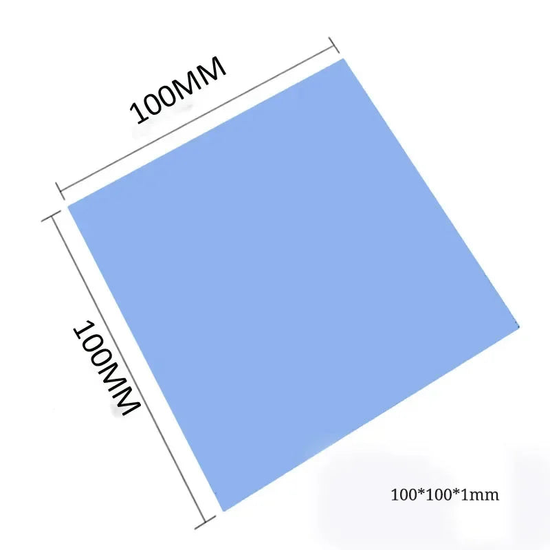 Thermal Silicone Heat Pad 100*100mm*1mm Suitable for Laptop IC GPU VGA Card