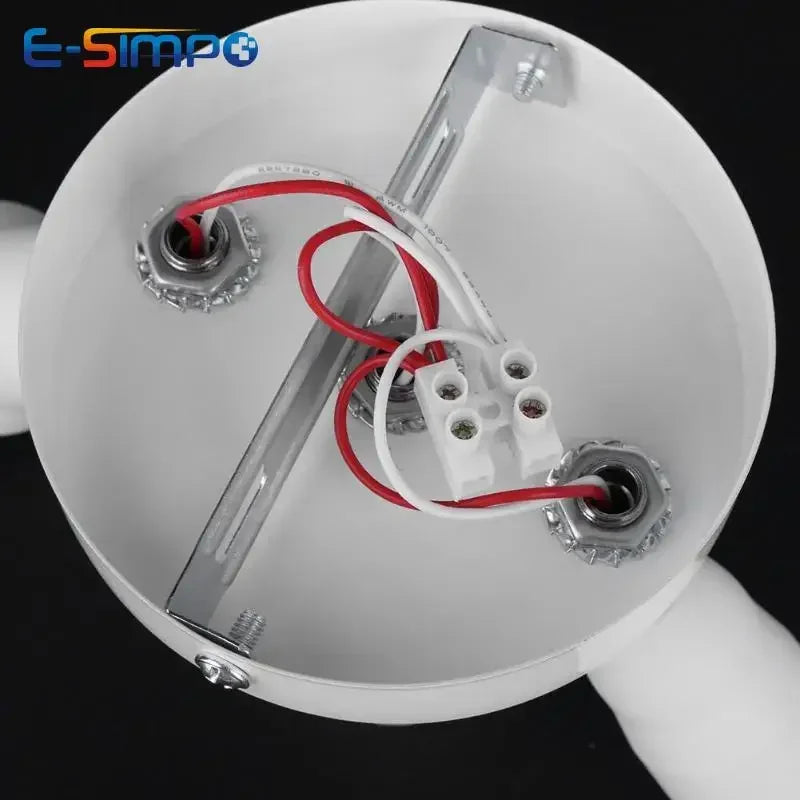 3/5/9 Heads 360D Adjustable Screw Ceiling Mount E26 E27 LED Lamp Base Light Bulb Socket Holder Adapter Converter Splitter