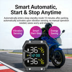Yangood TMPS Motorcycle Tire Pressure Sensor Waterproof LCD Color Display Real-Time Safety Tire Pressure Monitoring System