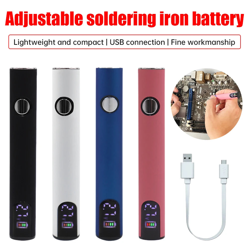 5/10pcs Mini Soldering Iron Pen Kit 3 Gear Adjustable Voltage 400mah Battery Cart Pen with USB Charger Welding Tool Kit