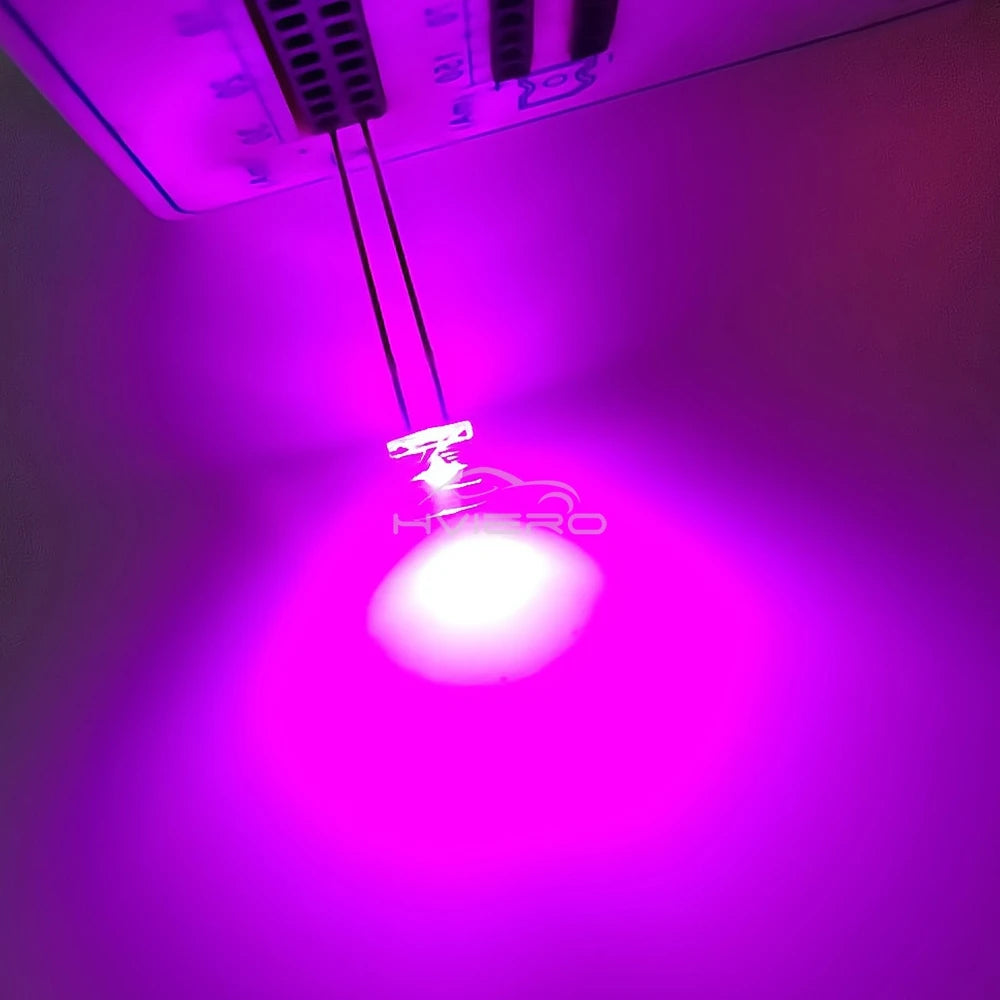 100/1000PCS 5mm Flat Top F5 Emitting Diode LED Wide Angle Ultra Super Bright Bulbs Light Lamp Diodes White Red Yellow Blue Green