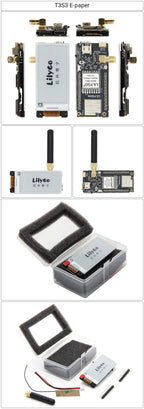 T3S3 2.13 Inch E-Paper ESP32-S3 Module Development Board with LoRa 2.4G SX1280 for Programmable Communication And Networking