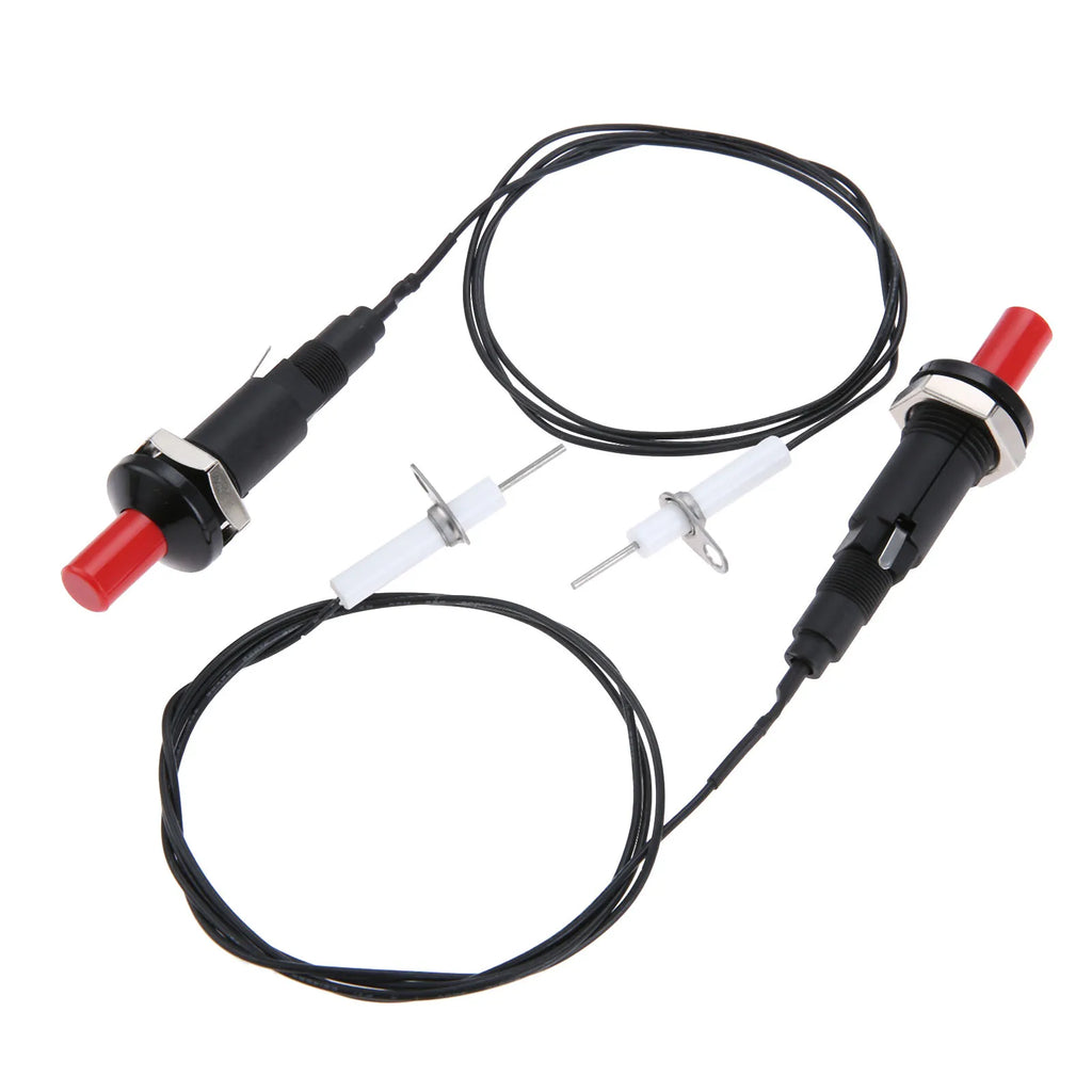 Piezo Igniter W/ Spark Ignition Propane Push Button Piezo Igniter Kit W/ Thread Ceramic Electrode Ignition Plug Type of 1 Out 2