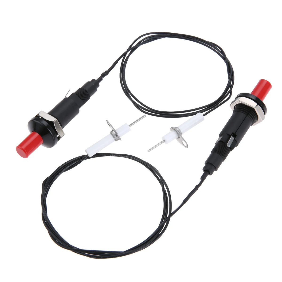 Piezo Igniter W/ Spark Ignition Propane Push Button Piezo Igniter Kit W/ Thread Ceramic Electrode Ignition Plug Type of 1 Out 2