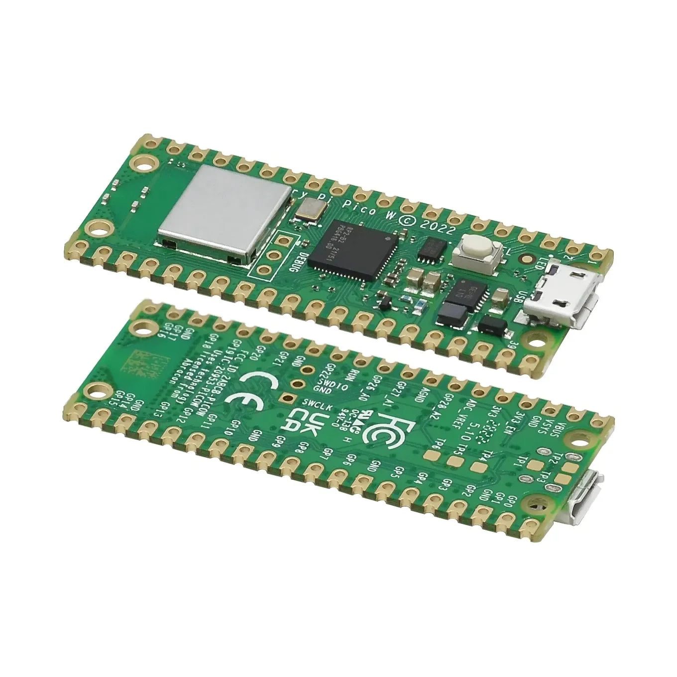 Official Raspberry Pi Pico Board RP2040 Dual-Core 264KB ARM Low-Power Microcomputers High-Performance Cortex-M0+ Processor