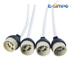 GU10 Ceramic LED Halogen Spot Lamp Bulb Holder Base European Standard VDE High Temperature Resistant Bayonet 18cm Light Socket