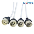 GU10 Ceramic LED Halogen Spot Lamp Bulb Holder Base European Standard VDE High Temperature Resistant Bayonet 18cm Light Socket