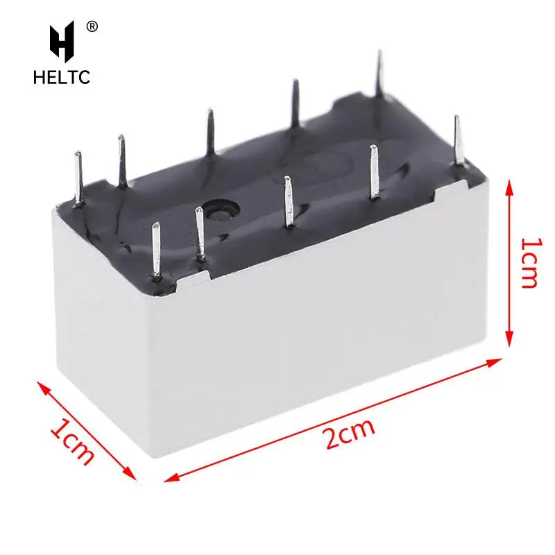 1x Realy 5V  Coil Bistable Latching Relay DPDT 30VDC 2A 1A 125VAC HFD2/005-S-L2-D Realy 10 Pins