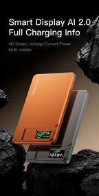 10000mAh Slim Power Bank for MagSafe,Magnetic Wireless 20W Fast Charging Portable External Battery For iPhone 12-17 Pro Samsung