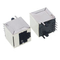 5/10Pcs RJ45 8P8C Female Socket Metal Shell Network Ethernet Cable Connector Interface PCB Mount Board Jack RJ-45 8pin