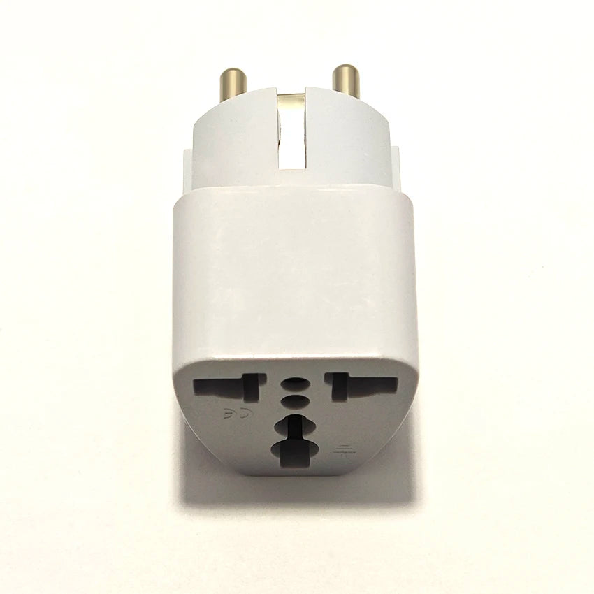 Universal EU Plug Adapter International AU UK US To Euro Travel Conversion Adapter Electrical Converter Power Socket Grey