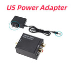 RCA to Fiber Toslink Audio Adapter ADC Analog-to-Digital Converter Analog-to-Digital Fiber Toslink Coaxial Audio Converter