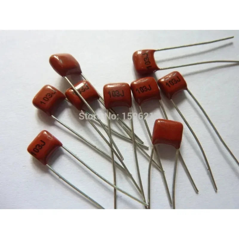 10pcs/100pcs CBB 103J 100V 0.01uF 10nF P5 Metallized Polypropylene Film Capacitor