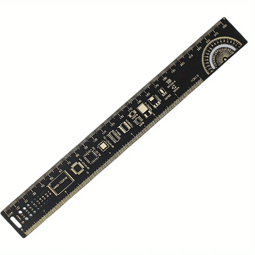 3 Size PCB Ruler Set 15cm/20cm/25cm Multi-functional Measuring Tool for SMD Components Capacitor Chip IC SMD Diode for Arduino
