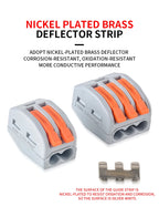 43Pcs Boxed Eletrical Mini Quick Lever Wire Connector 1 In Multiple Out Compact Splicing Termianl Block Easy For Installation