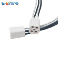 6PCS G10Q 4pin Round Circular Ring T5 T8 Ultraviolet UV UVC LED CFL Fluorescent Halogen Lamp Base Holder Light Socket