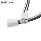 6PCS G10Q 4pin Round Circular Ring T5 T8 Ultraviolet UV UVC LED CFL Fluorescent Halogen Lamp Base Holder Light Socket