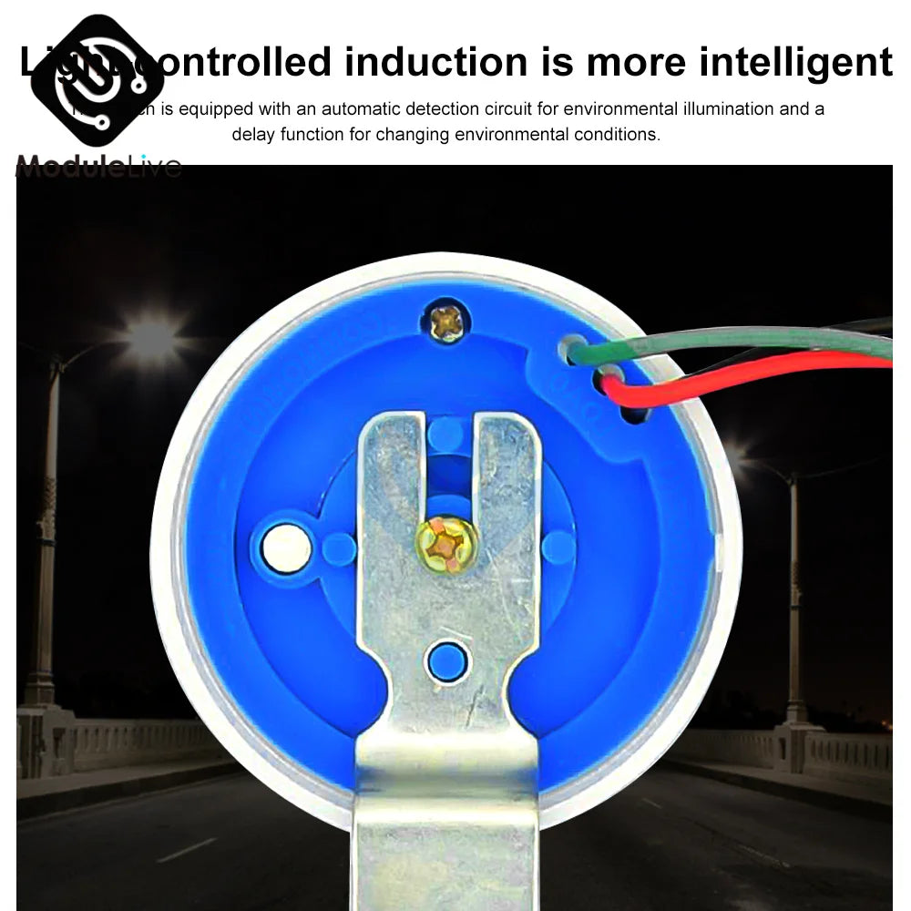 AS-22 Automatic On Off Photocell Street Lamp Light Switch Controller AC 110V 220V Photo Control Photoswitch Sensor Adjustable