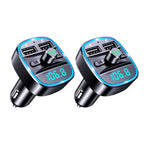 Dual USB Car FM Transmitter Bluetooth Handsfree Car Charger LED Digital Display Wireless Music Receiver Adapter Car Accessories