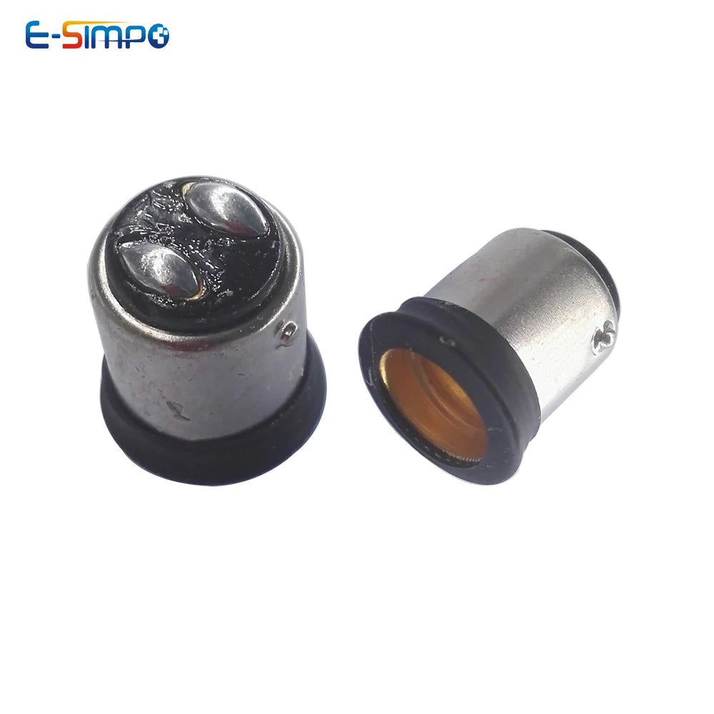 10pcs BA15D To E14/E12 LED Chandelier Lampholder Light Socket Adapter EU E14/ US E12 Candelabra To Ba15d Lamp Base Converter