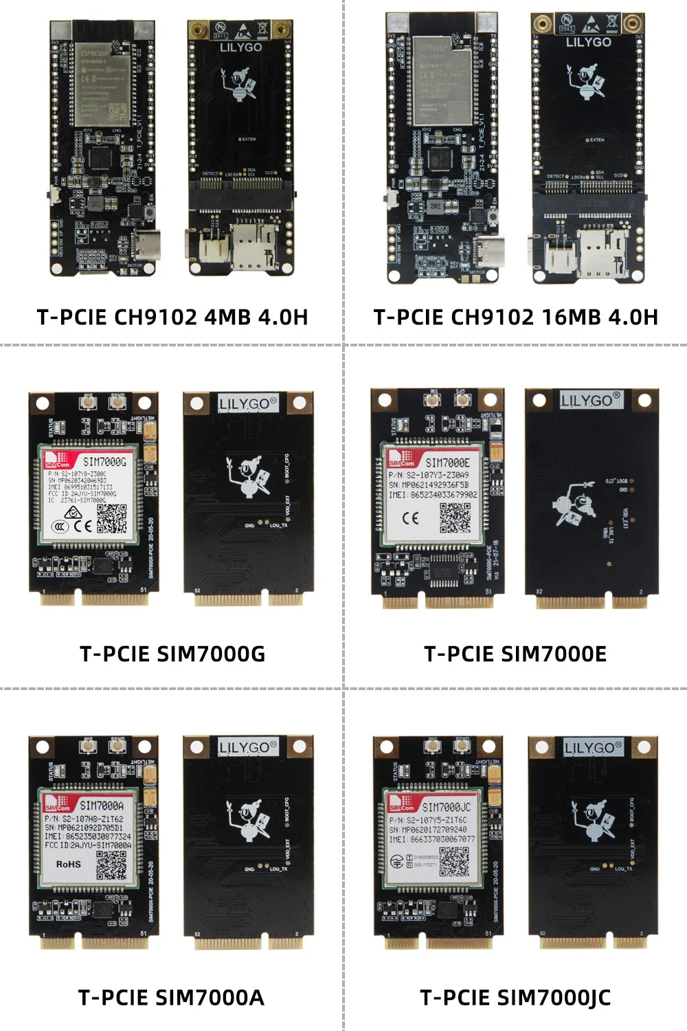 TTGO T-PCIE Development Board SIM7000 2G NB-IOT ESP32 WIFI Bluetooth 4G Wireless Module for 4G Applications SIM7000G