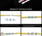 Solder Seal Wire Connectors 3:1 Heat Shrink Insulated Electrical Wires Terminals Butt Splice Waterproof 10/20/30//50/100pcs