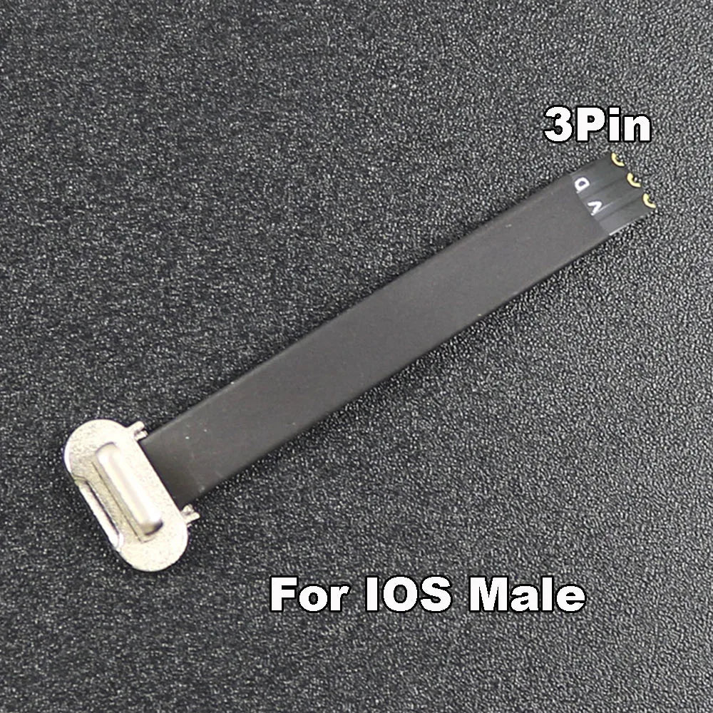 1PC Type-C Micro USB Connector FPC 2Pin 3Pin R1 EK Decryption Welding Wire Flat Cable Male  Fast Charge Wire Extention For Phone