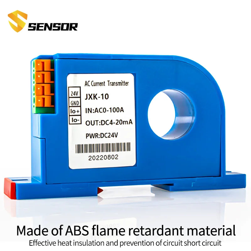 AC/DC Current Transmitter 0-600A Current Transmitter 4-20ma 0-10V RS485 22mm DC Current Transmitter AC Current Sensor Transducer
