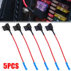 10/5pcs 12V MINI SMALL MEDIUM Size Car Fuse Holder Add-a-circuit TAP Adapter Micro Mini Standard ATM Blade Fuse for Cars Vans