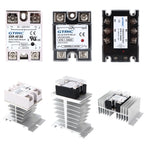 GTRIC SSR Solid State Relay Module 10A 25A 40A 50A 60A 80A 100A DC To AC AC To AC DC To DC 24-380V AC Single Phase Control Relay