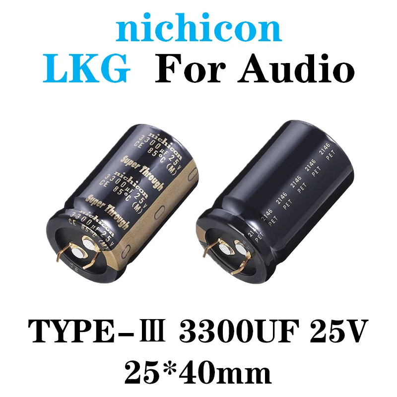 nichicon LKG 25V 35V 50V 63V 100V TYPE Super Through Audio capacitor 1000UF 2200UF 4700UF 6800UF 8200UF 10000UF 12000UF 22000UF