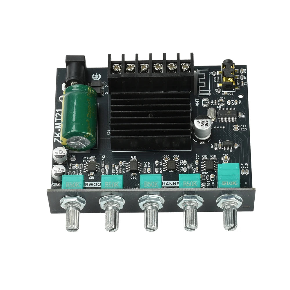 2.1 Channel BL Digital Power Amplifier Module with Subwoofer Output High Low Bass Adjustment 100W+50W+50W High Fidelity Bluetooth 5.0 Audio Board