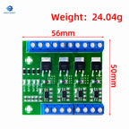 MOSFET 4-Channel Pulse-Triggered Switch Controller Board with PWM and Optocoupler Isolation for Motor and LED Lighting DC5V-20V
