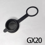 GX12 GX16 GX20 Aviation Circular Plug Socket Waterproof Dust Cable Connector Metal Leather Chain Protective Sleeve Cap