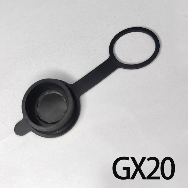 GX12 GX16 GX20 Aviation Circular Plug Socket Waterproof Dust Cable Connector Metal Leather Chain Protective Sleeve Cap