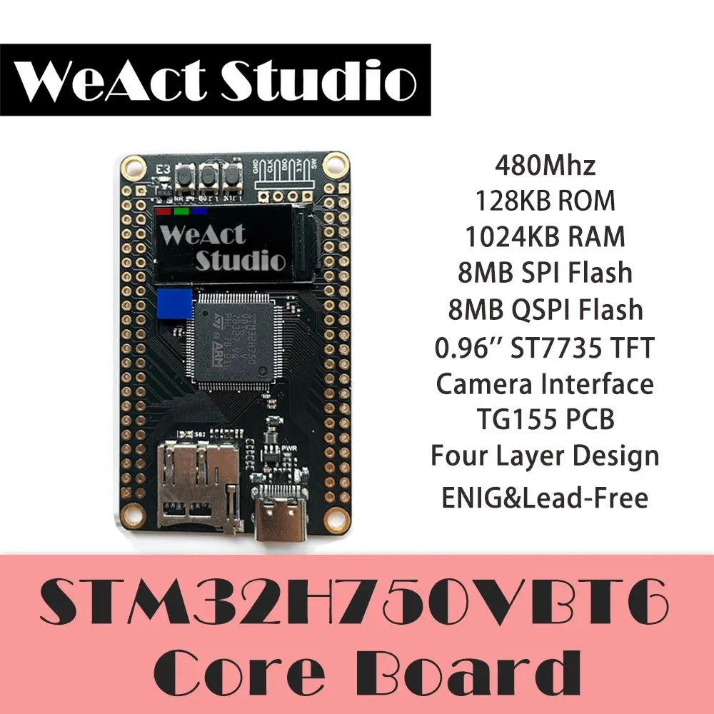 WeAct STM32H7 STM32H750VBT6 STM32H750 STM32 Development Board