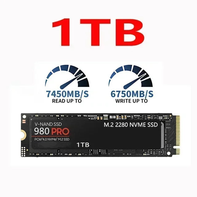 Original 980 PRO M.2 2280 NVMe PCIe Gen 4.0 x4 3D TLC NAND High Speed Internal SSD 1TB 2TB 4TB 8TB Solid State Storage Drive For