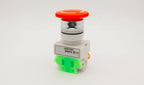 LHLL- Red Mushroom Cap 1NO 1NC DPST Emergency Stop Push Button Switch AC 660V 10A
