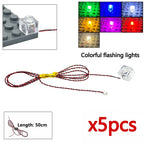 DIY 0.8mm Pin 1x1 1x2 1x4 Length 50cm SMD LED 2835  Remote Control Building Block Flash Lamp City Street Light Bricks