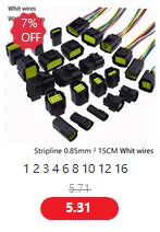 1set 2.8mm 2/3/4/6/9 pin Automotive Quick connection Electrical wire connector Male Female cable terminal plug Kits Motorcycle